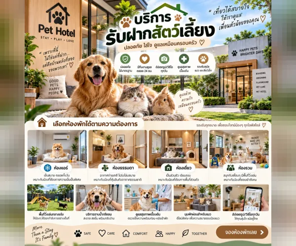 โรงแรมและบริการรับฝากสัตว์เลี้ยง